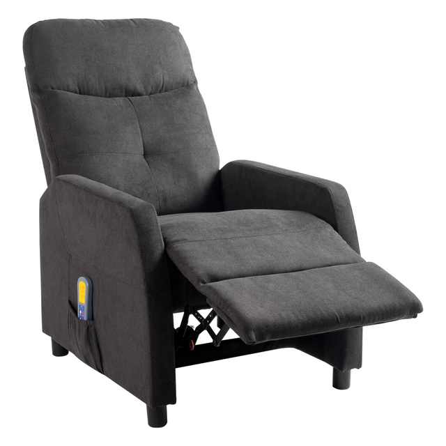 Black electric massage recliner chair