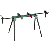 HOMCOM Universal Mitre Saw Stand with Adjustable Rollers and Support Arms – Portable Folding Stand, 150kg Load