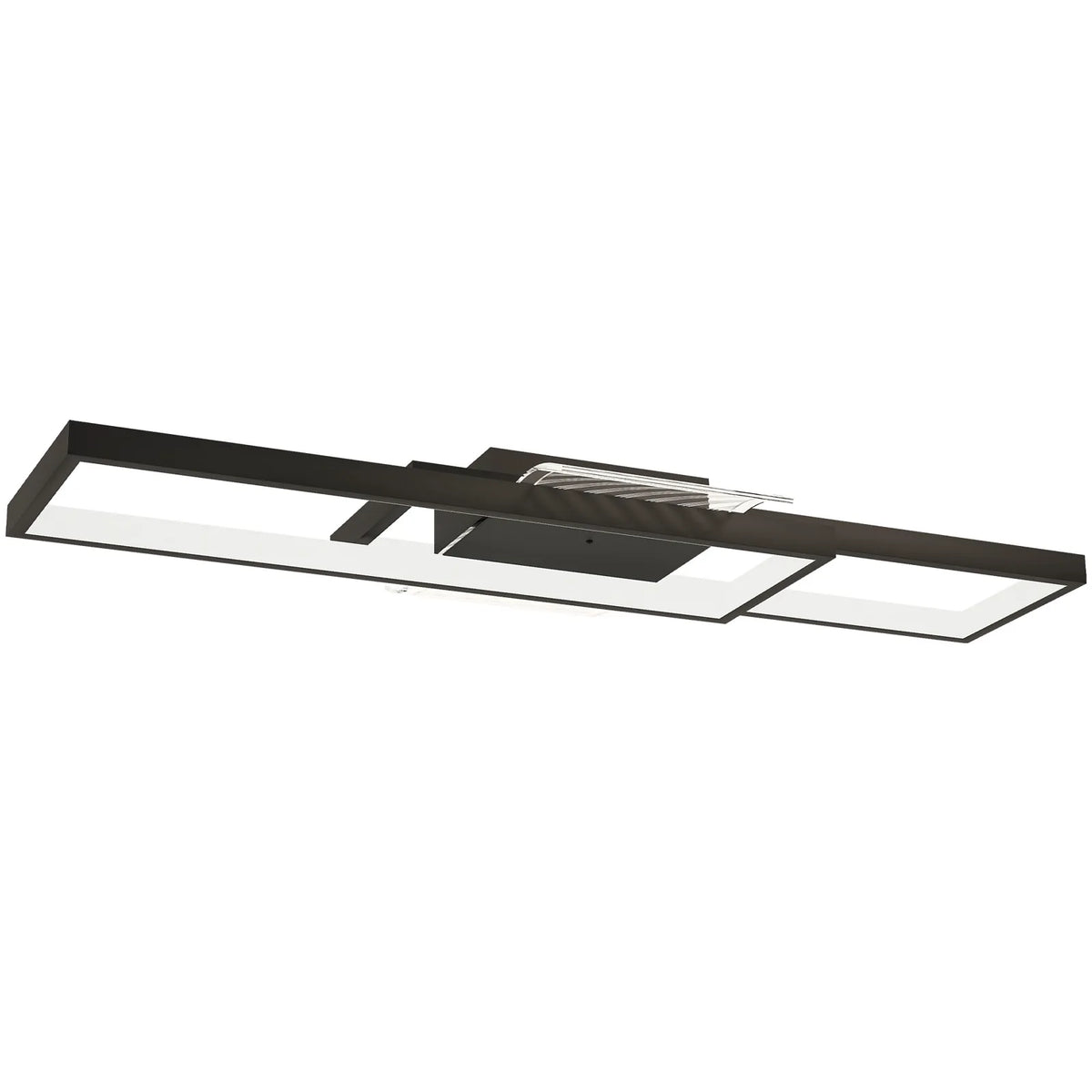 HOMCOM LED Ceiling Light, Modern Dimmable Ceiling Light with Wall Switch & Remote Control