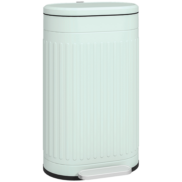 Light green 30L soft-close pedal bin