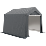 Outsunny 3x3m Heavy Duty Garden Storage Shed with PE Panels & Galvanised Steel Frame – Waterproof, Dark Grey
