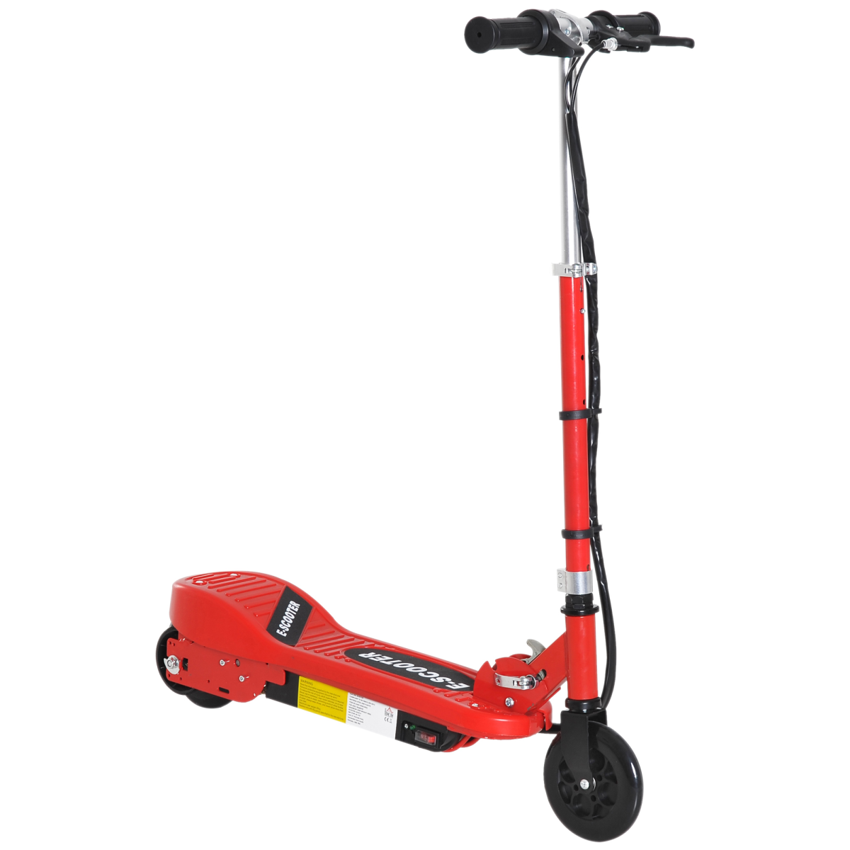 HOMCOM Folding Kids Electric Scooter with Adjustable Handle, 12km/h & Front Brake – Ride-On for Ages 7–14