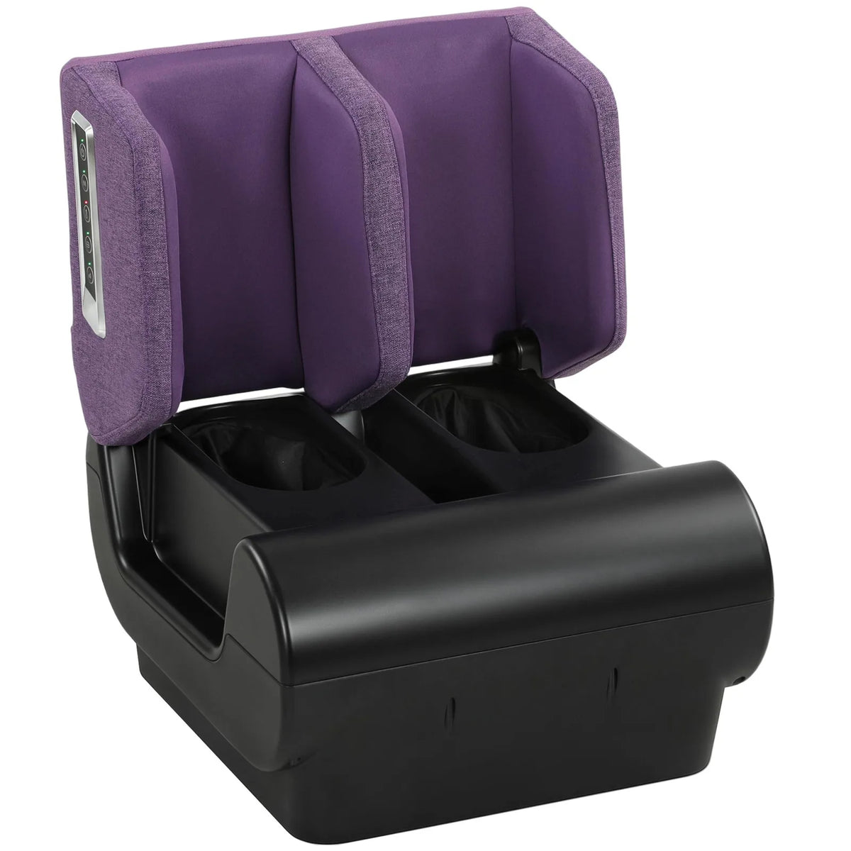HOMCOM 2-in-1 Foot and Calf Massager with Heat, Air Compression and Timer – Folding Heated Footstool