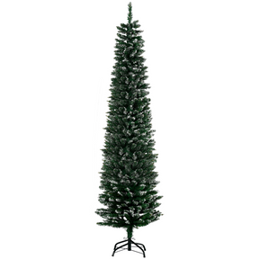6.5ft snow-dipped pencil Christmas tree