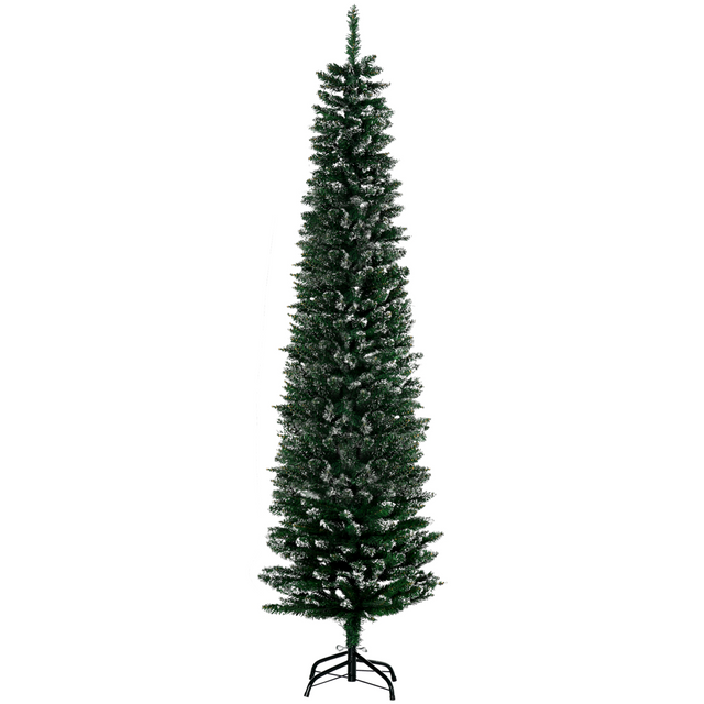 6.5ft snow-dipped pencil Christmas tree