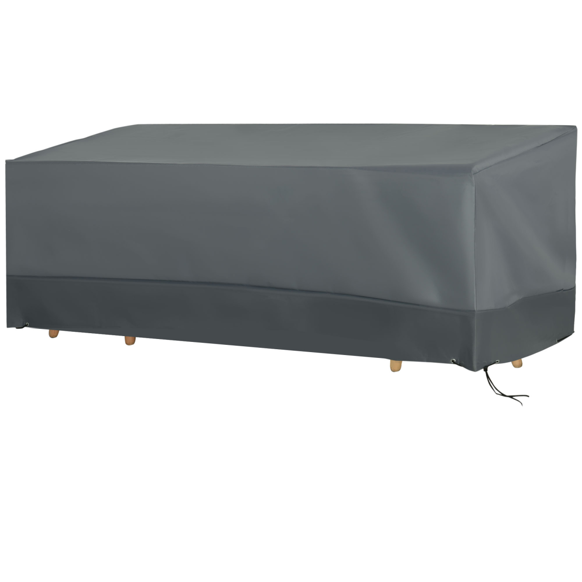 Outsunny Outdoor Furniture Cover, 190 x 72 cm – Water & UV Resistant 600D Oxford Fabric with Pull Cords