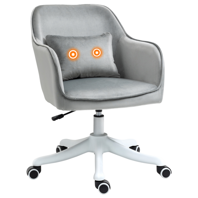 Vinsetto tub office chair with massage pillow