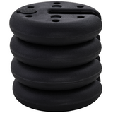 Outsunny Set of 4 Sand-Fillable Gazebo Weights, 4kg Each – Durable Plastic Canopy & Tent Anchors