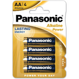 Panasonic AA Alkaline Batteries, Pack of 4 – Reliable Power for Everyday Devices
