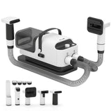 PawHut 5-in-1 Dog Grooming Kit with Vacuum, Dryer and Clipper – 1.8L Canister, 4 Adjustable Blow Temperatures
