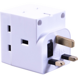 Daewoo 13A Fused 3 Way Mains Adaptor – BS1363/3 Triple Socket, 120g