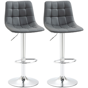 Grey swivel breakfast bar stools