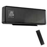 HOMCOM 2000W Wall Mounted Ceramic Electric Heater with Oscillating Fan and Thermostat – Remote Control, Black