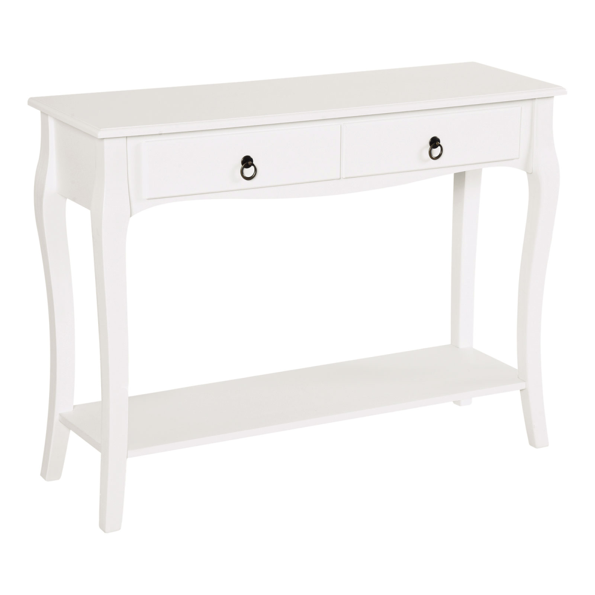 HOMCOM ivory white console table
