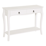 HOMCOM ivory white console table