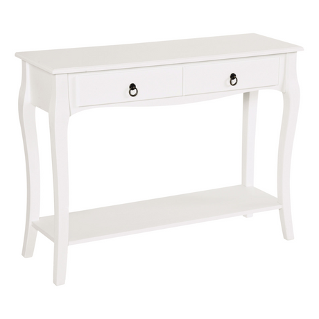 HOMCOM ivory white console table