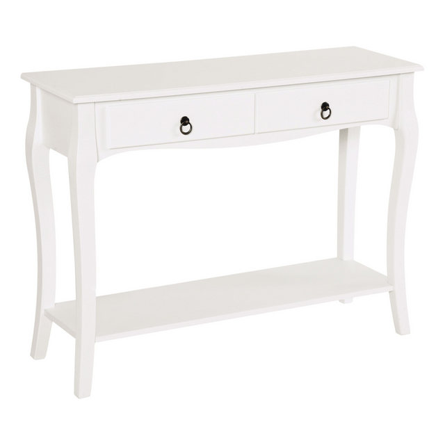 HOMCOM ivory white console table