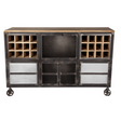 Evoke industrial bar cabinet