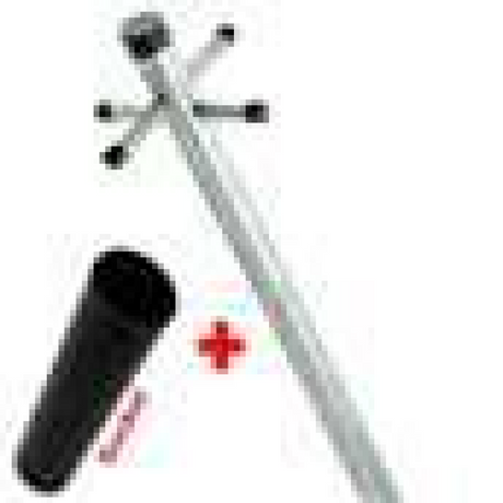 Two heavy duty galvanised telescopic clothes line poles