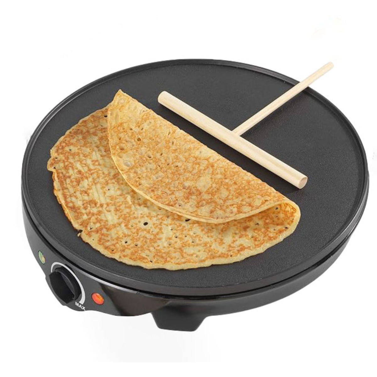 Progress 30cm Crepe Maker with Non-Stick Plate and Adjustable Temperature – Cool Touch Base, Compact