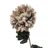 Leaf 75cm Extra Large Artificial Reflex Chrysanthemum Stem – Silk Petals, Mushroom