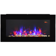 HOMCOM LED electric fireplace with remote
