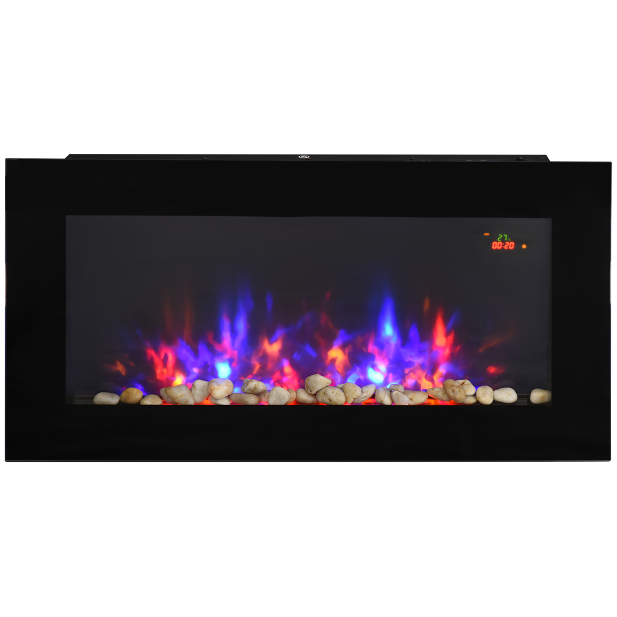 HOMCOM LED electric fireplace with remote