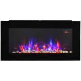 HOMCOM LED electric fireplace with remote