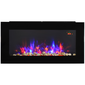 HOMCOM LED electric fireplace with remote