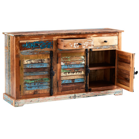 Coastal reclaimed wood large sideboard