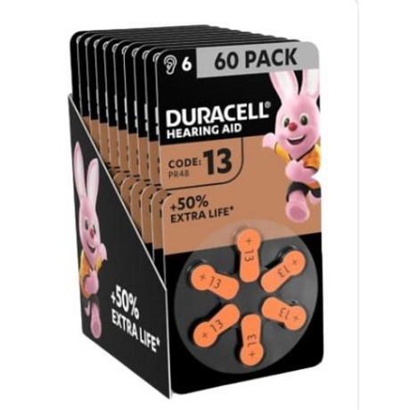 Duracell size 13 hearing aid batteries