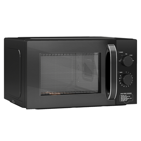 HOMCOM 23L black manual microwave oven