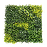 Outsunny Artificial Plant Wall Panel – 100 x 100cm UV-Resistant Greenery Backdrop and Privacy Screen, Green
