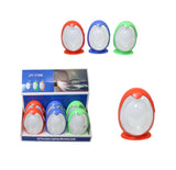 Portable Plastic LED Egg Lamp – Egg-Shaped Round Mood Light, Assorted Colours