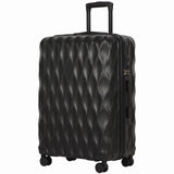 HOMCOM 28 Inch Suitcase with TSA Lock & 360° Spinner Wheels – 98L ABS Hard Shell Checked Luggage, Black