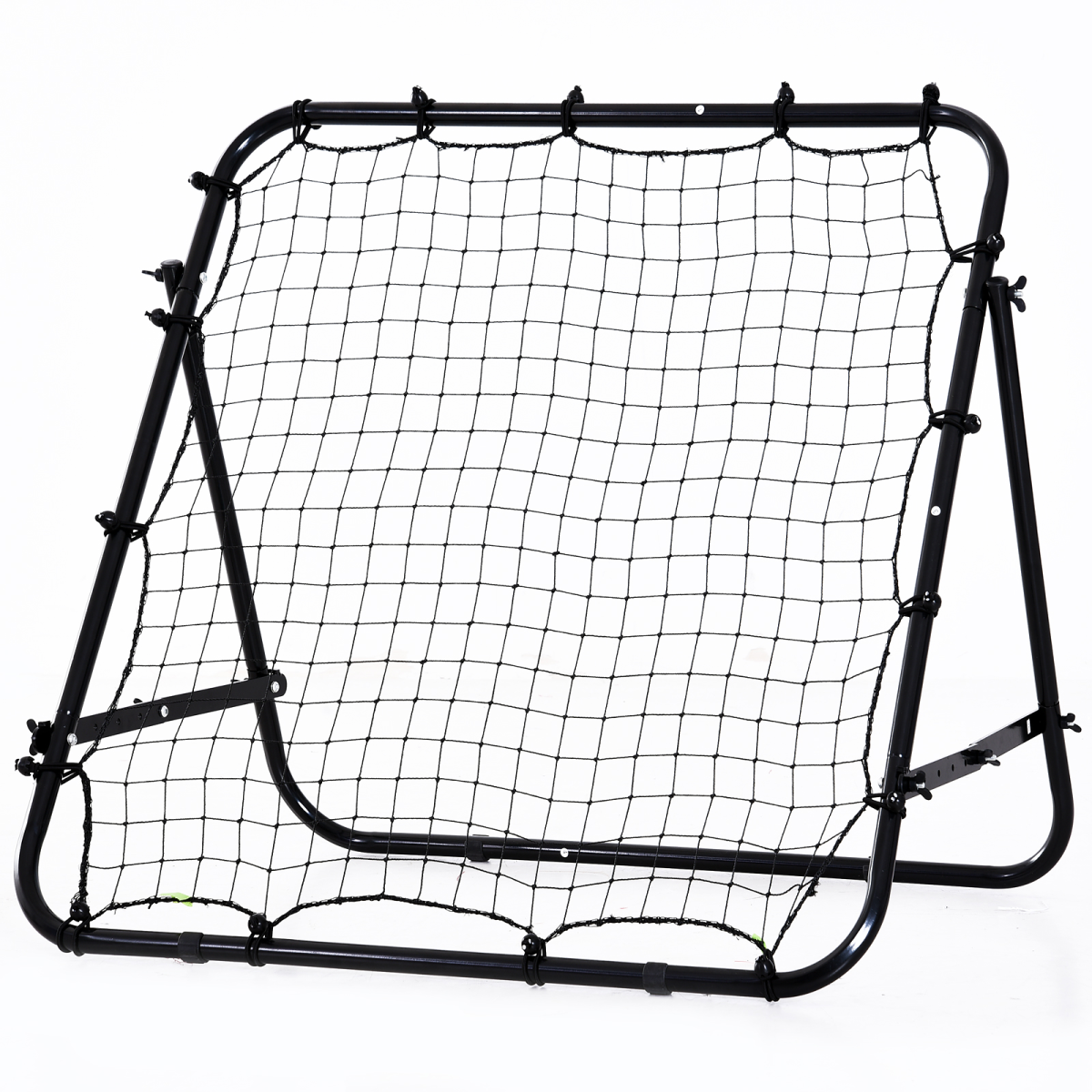 HOMCOM Football Rebounder Net with Adjustable Angle & Steel Frame – Training Aid for Kids & Adults