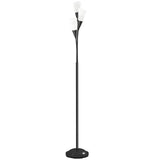 HOMCOM 3-Light Uplighter Floor Lamp – Black