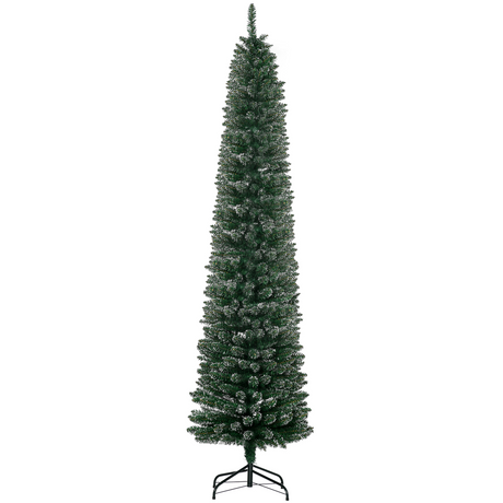 HOMCOM 7.5ft snow-dipped Christmas tree