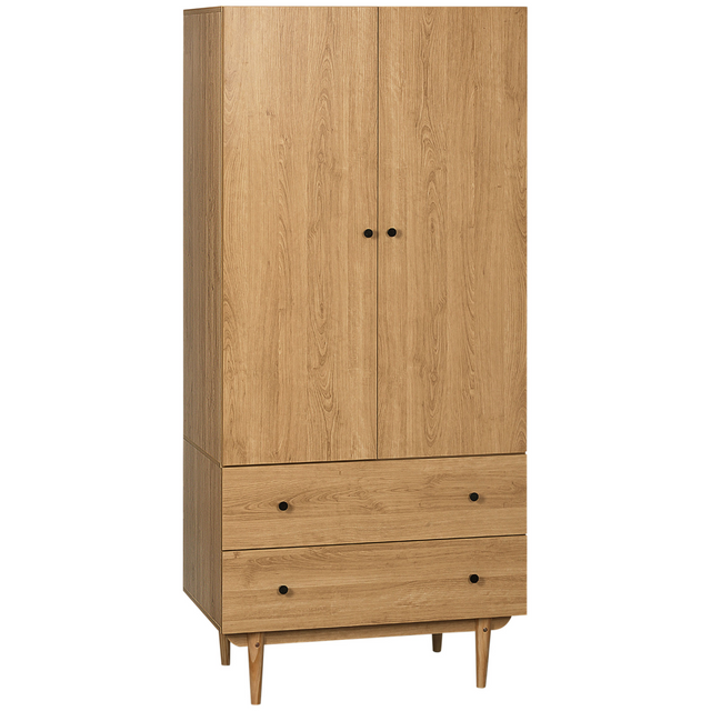 Modern 2 door wardrobe with drawers
