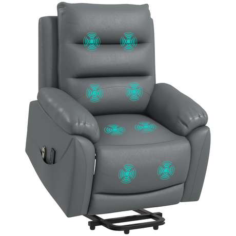 Grey power lift recliner