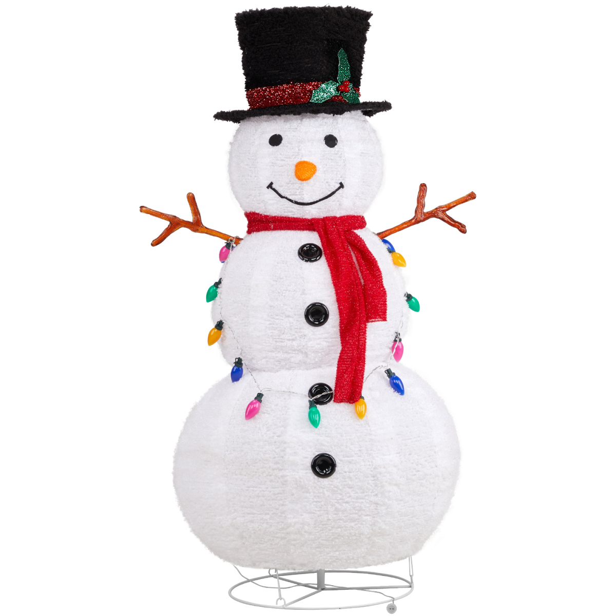 4ft Pop-Up LED Snowman Christmas Decoration