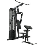 SPORTNOW Multi Gym with 45kg Weight Stack, Adjustable Seat & Backrest – All-in-One Home Gym Machine