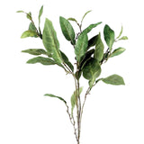 Leaf Large Artificial Ficus Foliage Branch with Printed Silk Leaves and Wired Stem – 90cm Home Decor