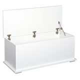 White storage chest with lid