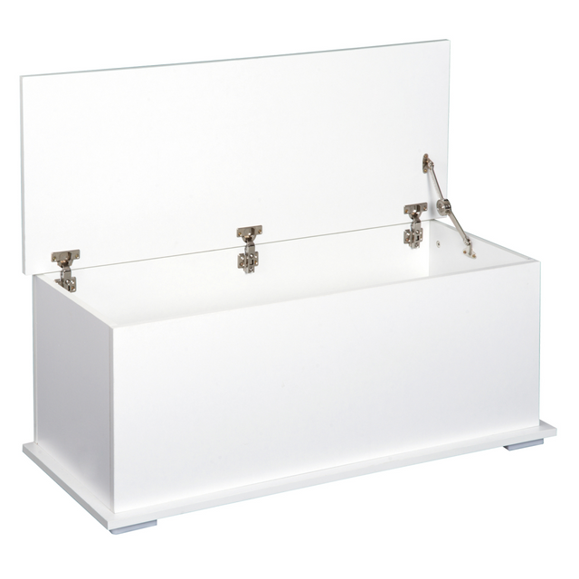 White storage chest with lid