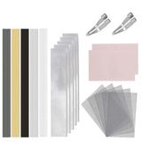 65-Piece Plastic Welding Rod Kit – TPO, ABS, PP, PE & PU Rods with Metal Foil, Steel Mesh and Sandpaper