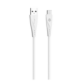 WYEFLOW Luxe Silicone USB to USB-C Charging & Data Cable 2m – 10W Fast Charge Lead, White