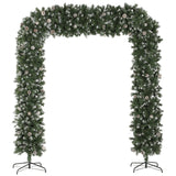 HOMCOM 8.2 ft Snow Frosted Christmas Tree Arch