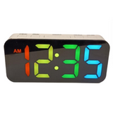 Acctim Jaxon Jumbo Digital Alarm Clock with Large Colourful Display & USB-C Cable – White