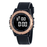Ravel Men’s 3ATM Digital Sports Watch in Black and Bronze with Stopwatch, Alarm and Backlight – Model RDG.14.23